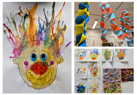 Bastelarbeiten zu Karneval