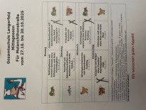 Essensplan für die aktuelle Woche