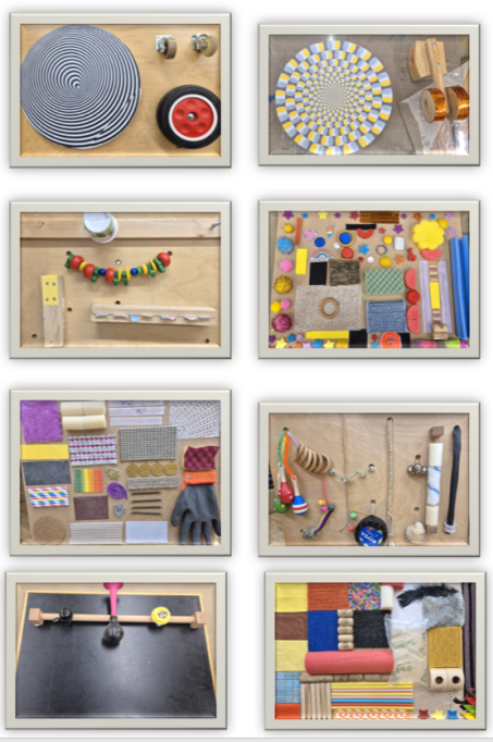 verschiedene F&uuml;hlbretter