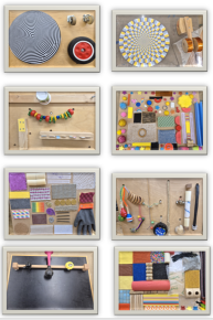 verschiedene F&uuml;hlbretter