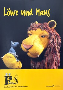 Plakat Theaterst&uuml;ck L&ouml;we und Maus