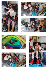 Kinder in der UK-AG als Collage